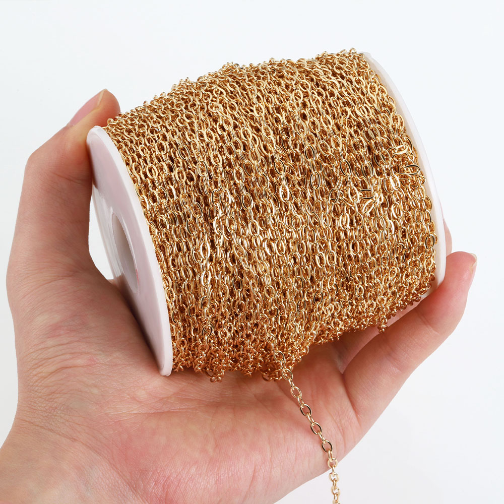 Chain Roll Cable - 2M/Roll Stainless Steel 2x5mm Cable Link