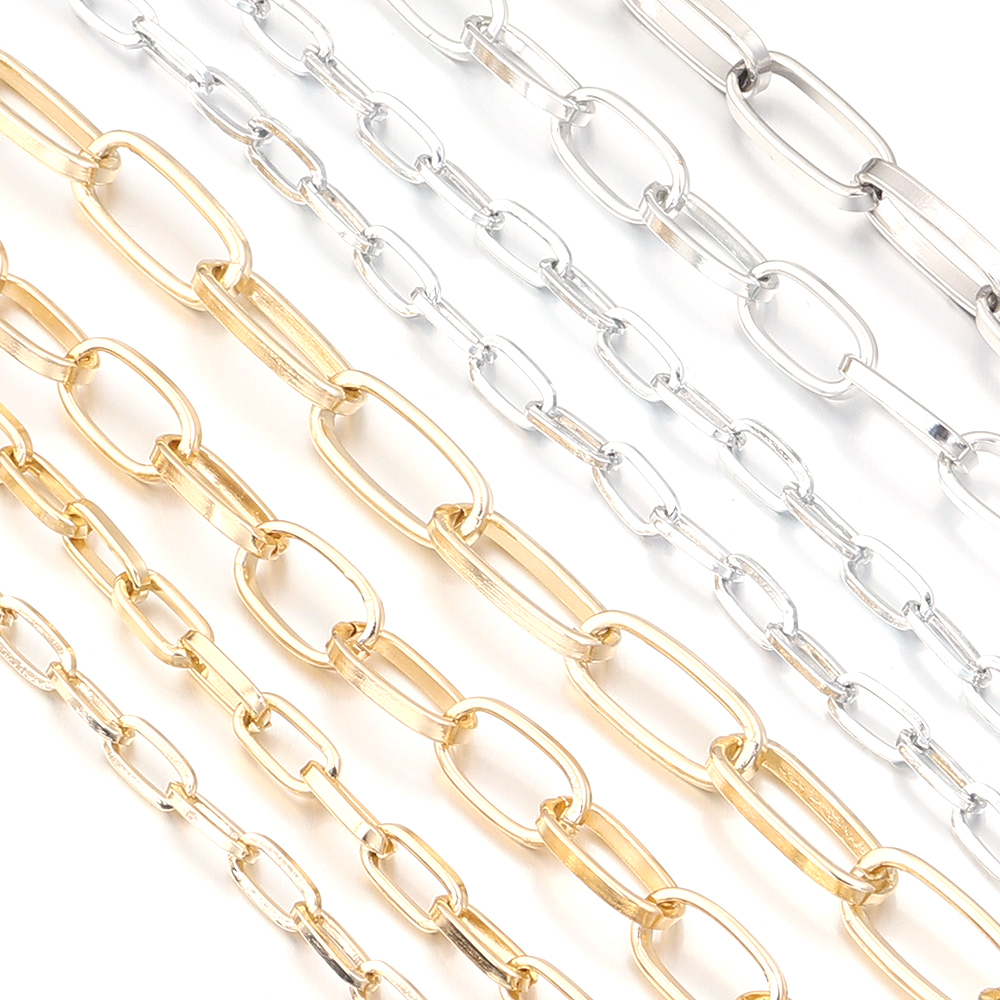 Chain Roll Cable - 5yards/roll Aluminium Chains Gold Silver Cable
