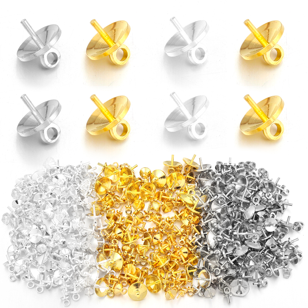 Jewelry Making Charms - 20-100Pcs/Lot Metal Charms Screw Eye Bails