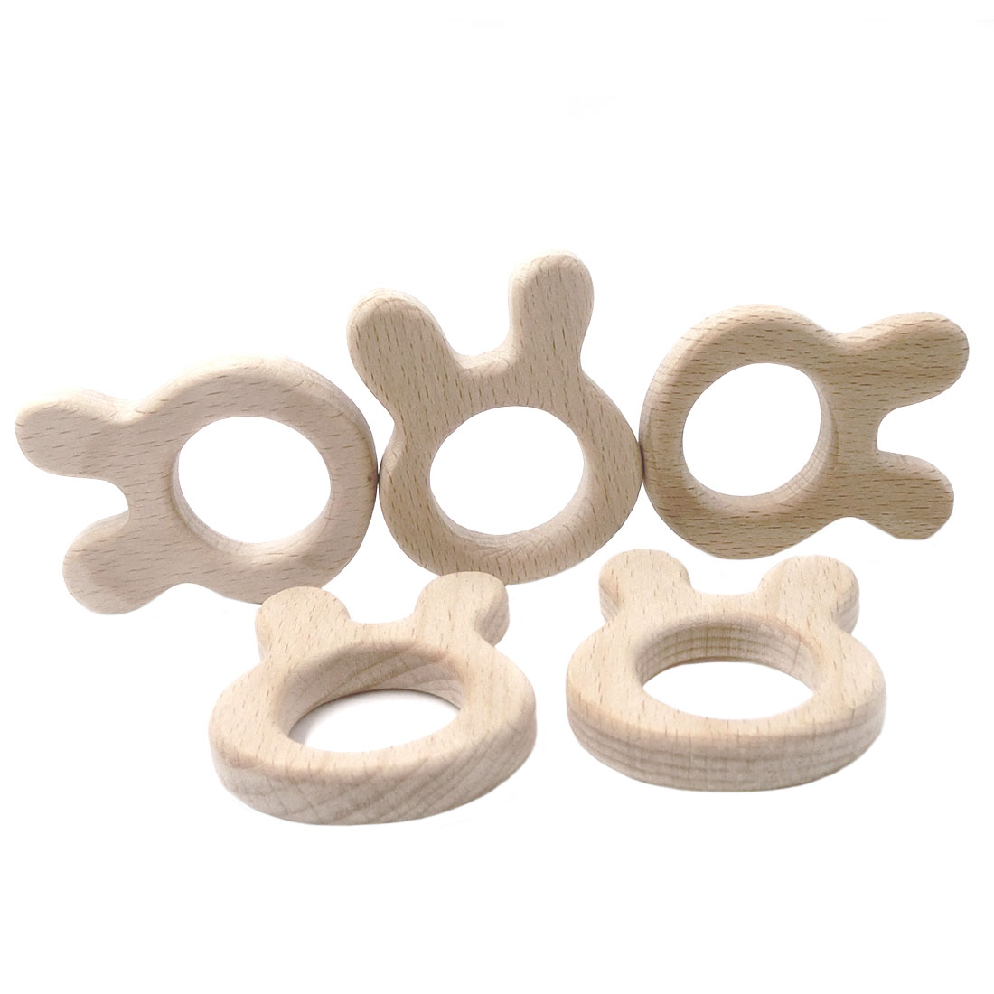 ABCPICK Beech Wooden Rabbit DI - Jewelry Making 3 Year Old reseña y precio