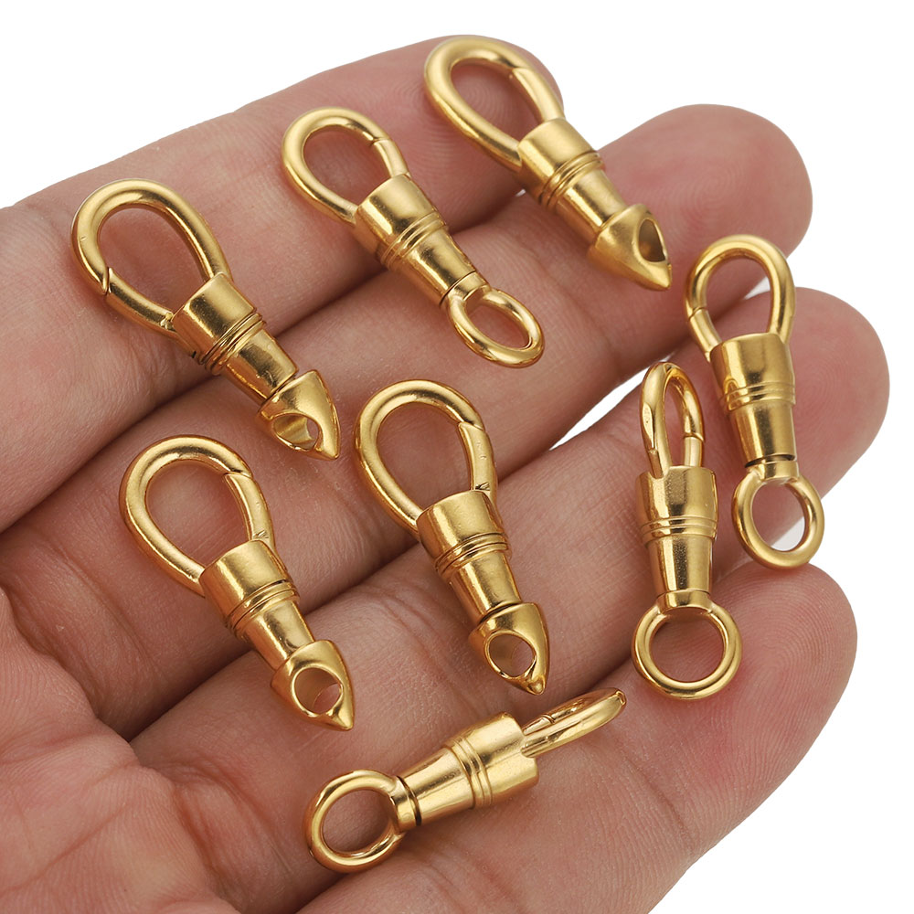 2pcs/lot Stainless Steel Bag K - Lobster Clasp Silver reseña y precio