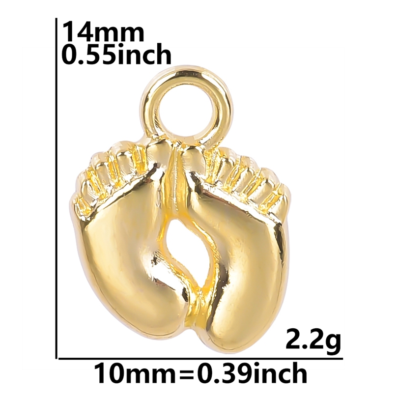 20-50pcs Charms Baby Feet Foot - Jewelry Making 3 Year Old reseña y precio