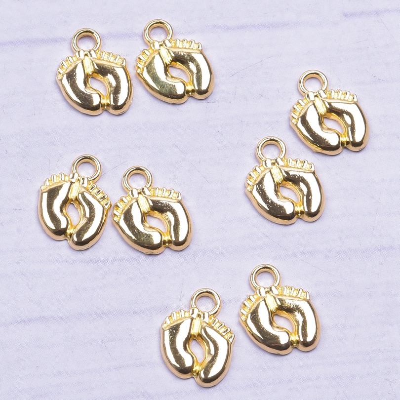 20-50pcs Charms Baby Feet Foot - Jewelry Making 3 Year Old reseña y precio