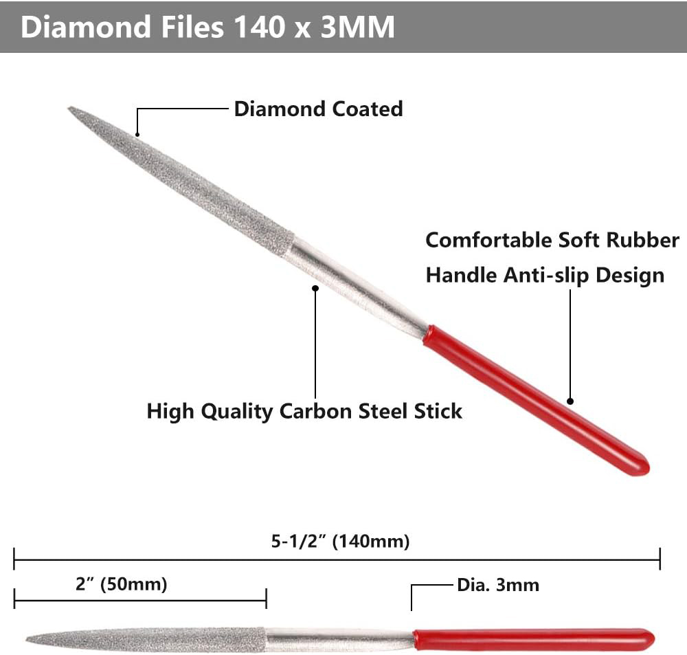 New 10Pcs Diamond Needle File  - Jewelry Making Workshop reseña y precio