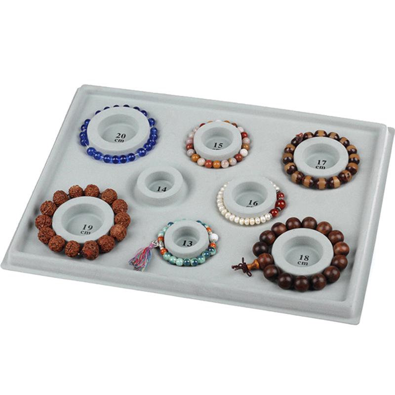 Gray Flocked Bead Board Bracel - Jewelry Making Table reseña y precio