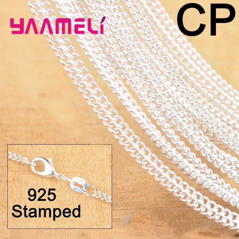 10PCS Hot Sale 18 Inch 925 Ste - Lobster Clasp Silver reseña y precio