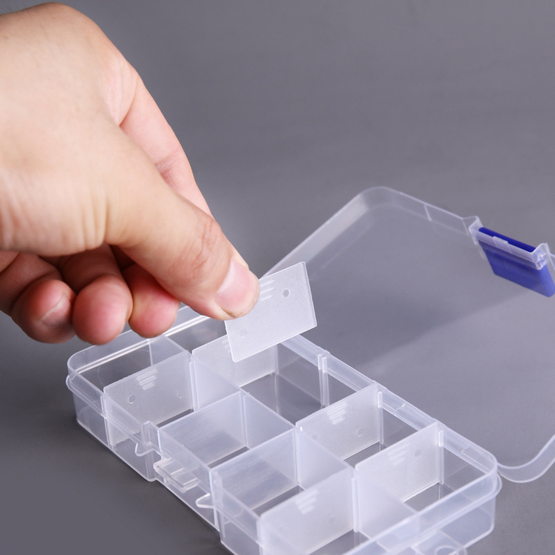 10 Grids Nails Art organizer b - Jewelry Making Organizer Box reseña y precio