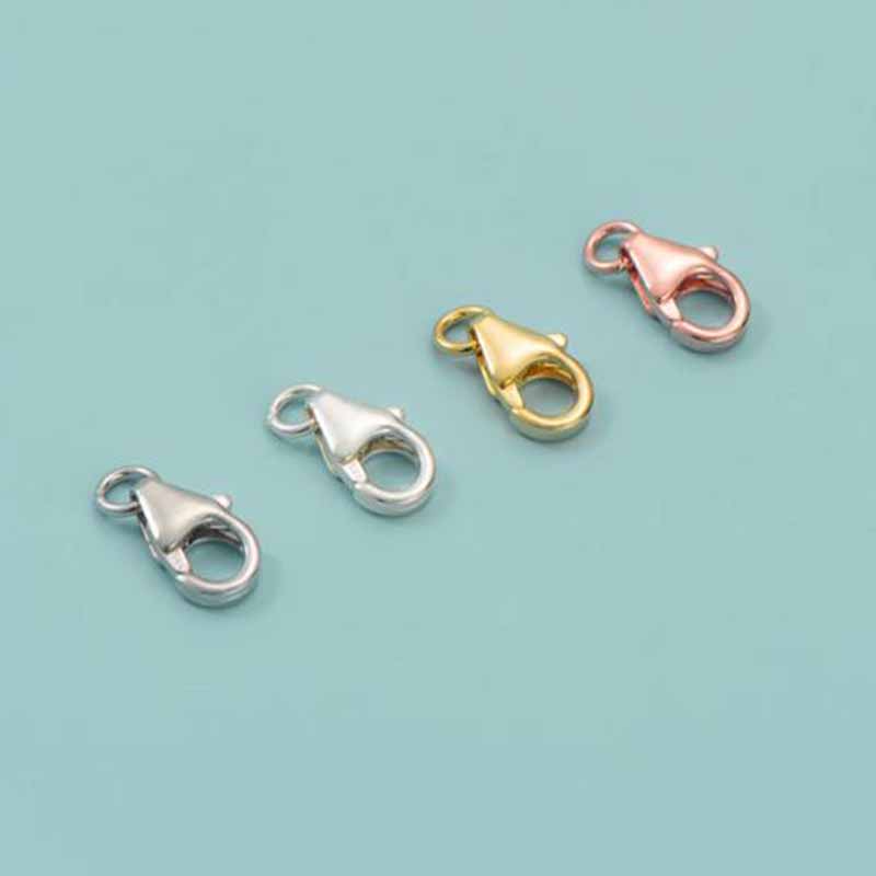 2pcs Genuine Real Pure Solid 9 - Lobster Clasp Silver reseña y precio