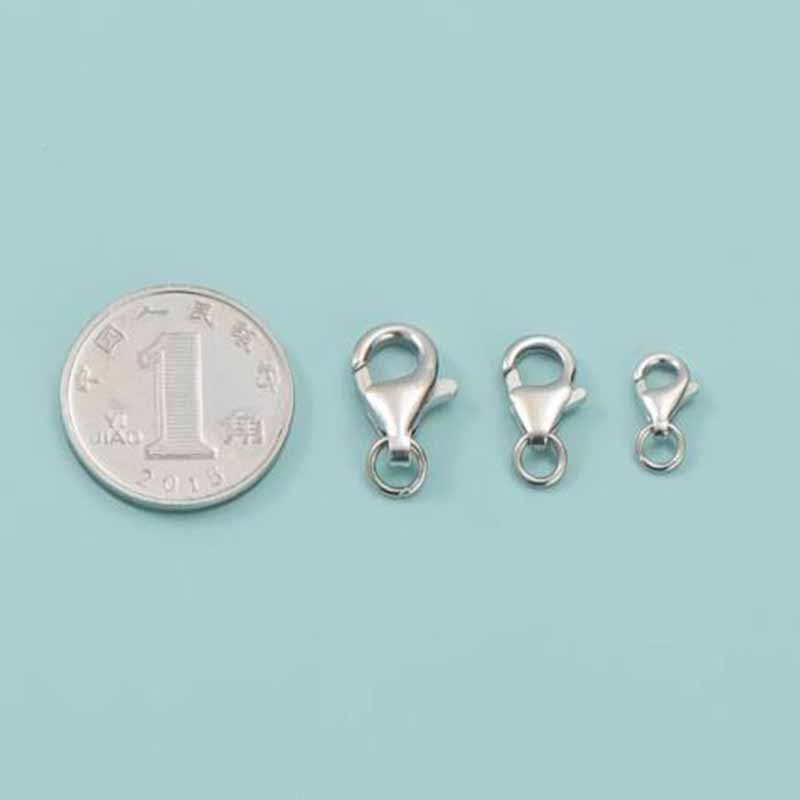 2pcs Genuine Real Pure Solid 9 - Lobster Clasp Silver reseña y precio