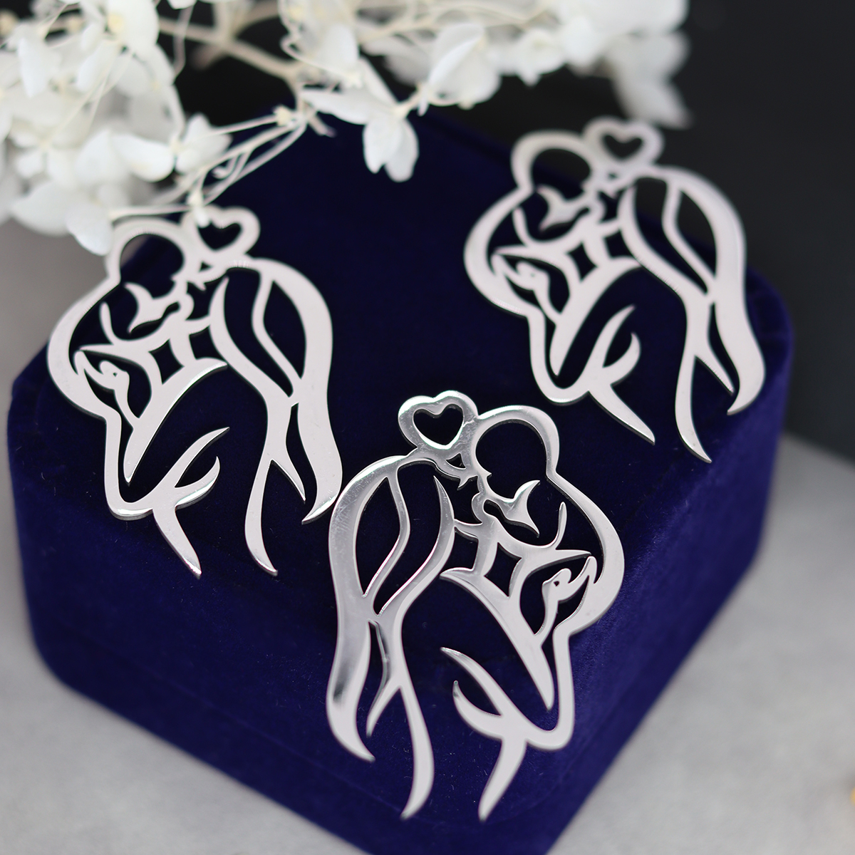 3pcs Silhouette Mother And Bab - Jewelry Making 3 Year Old reseña y precio