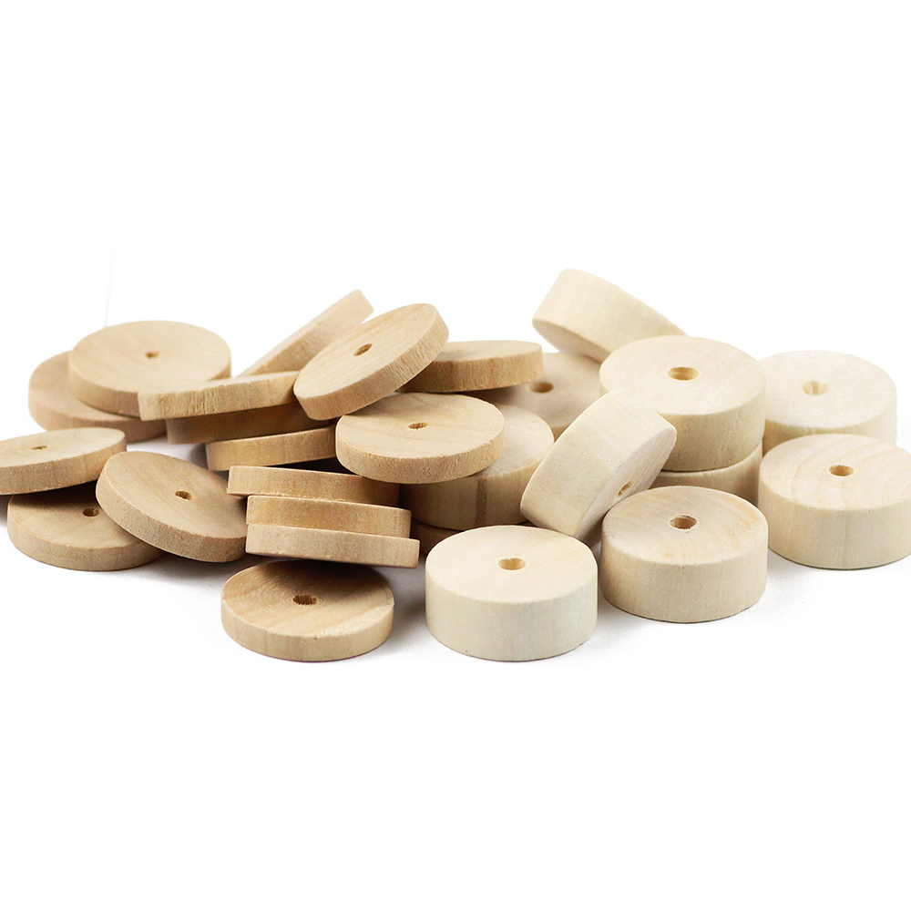 WLYeeS Eco-Friendly Round Wood - Jewelry Making 3 Year Old reseña y precio