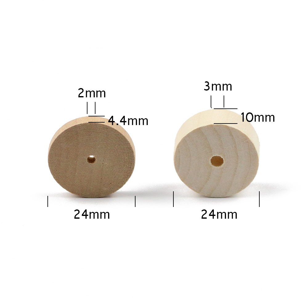 WLYeeS Eco-Friendly Round Wood - Jewelry Making 3 Year Old reseña y precio