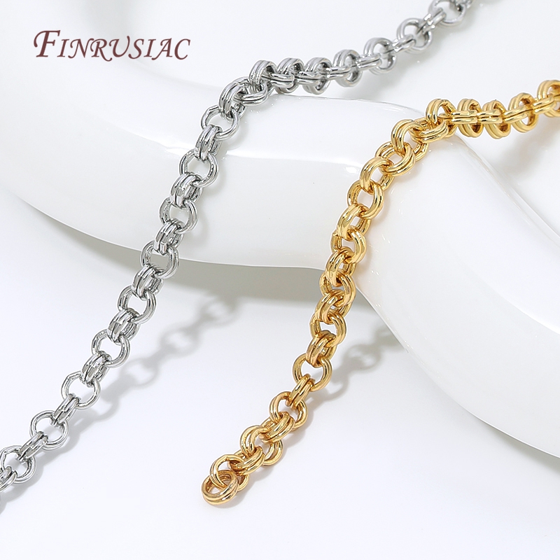 18K Gold Plated Brass O Link C - Chain Roll Cable reseña y precio