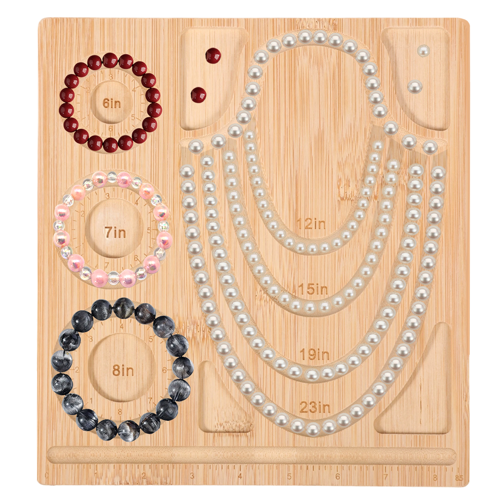 Bamboo Bead Board Bracelet Nec - Jewelry Making Table reseña y precio