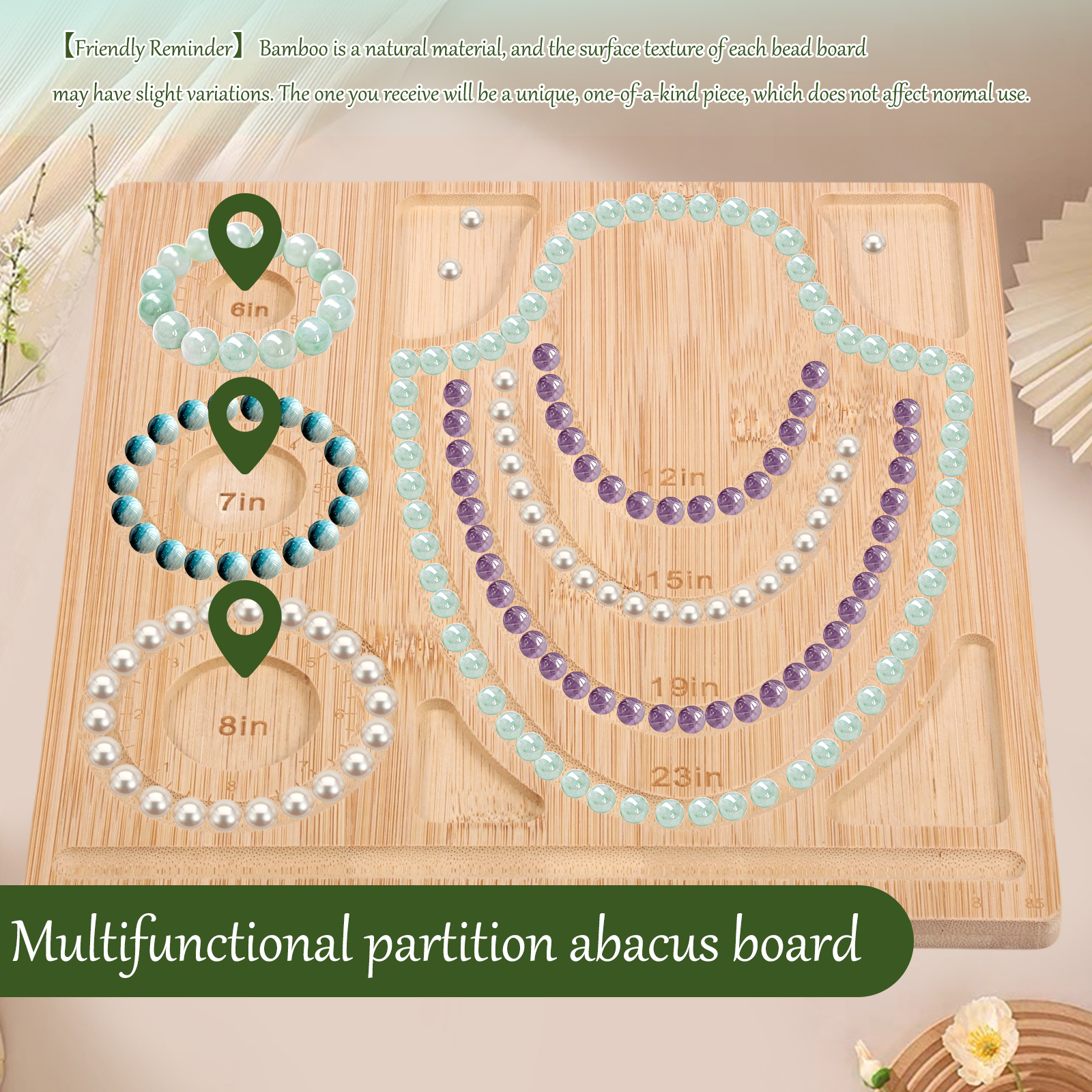 Bamboo Bead Board Bracelet Nec - Jewelry Making Table reseña y precio