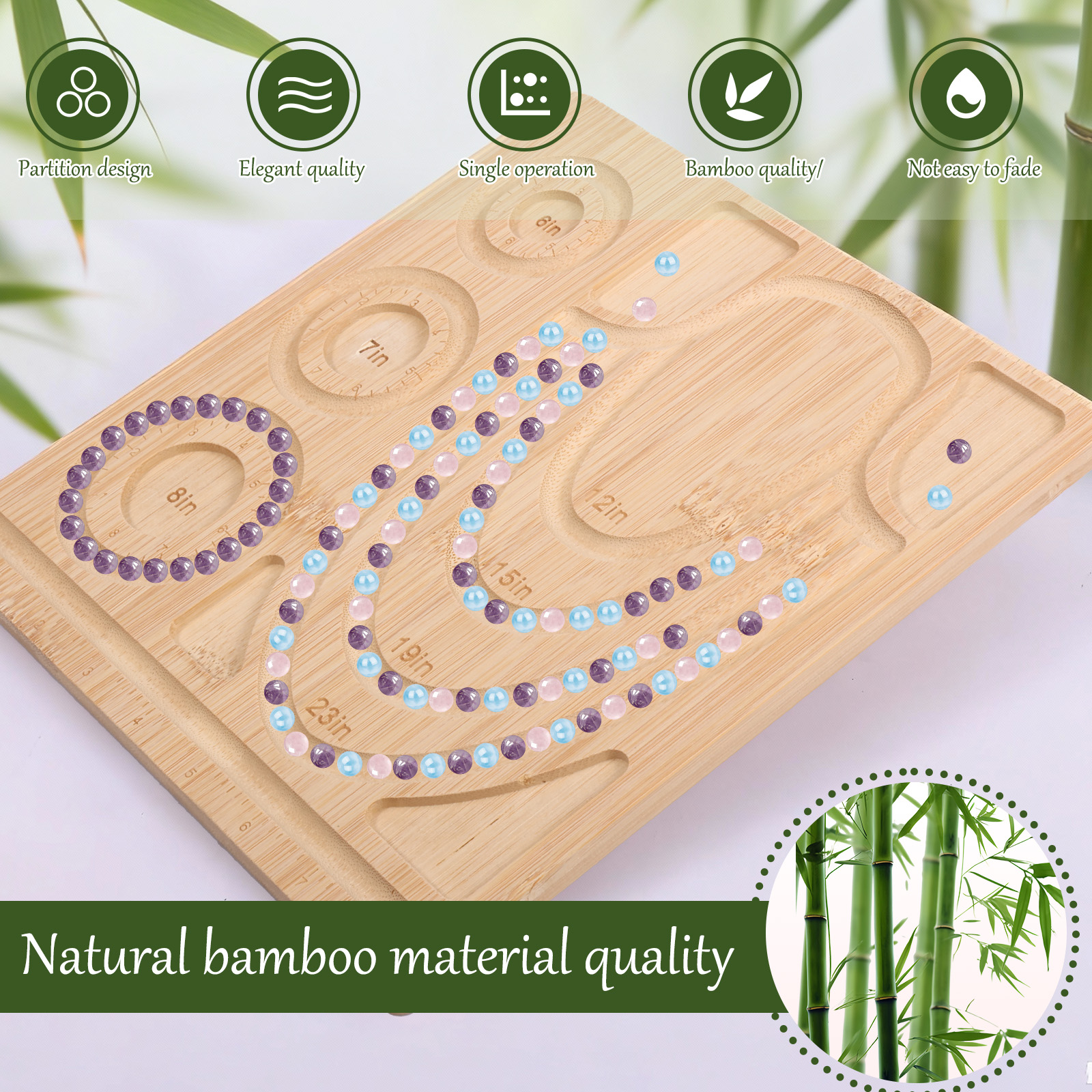 Bamboo Bead Board Bracelet Nec - Jewelry Making Table reseña y precio