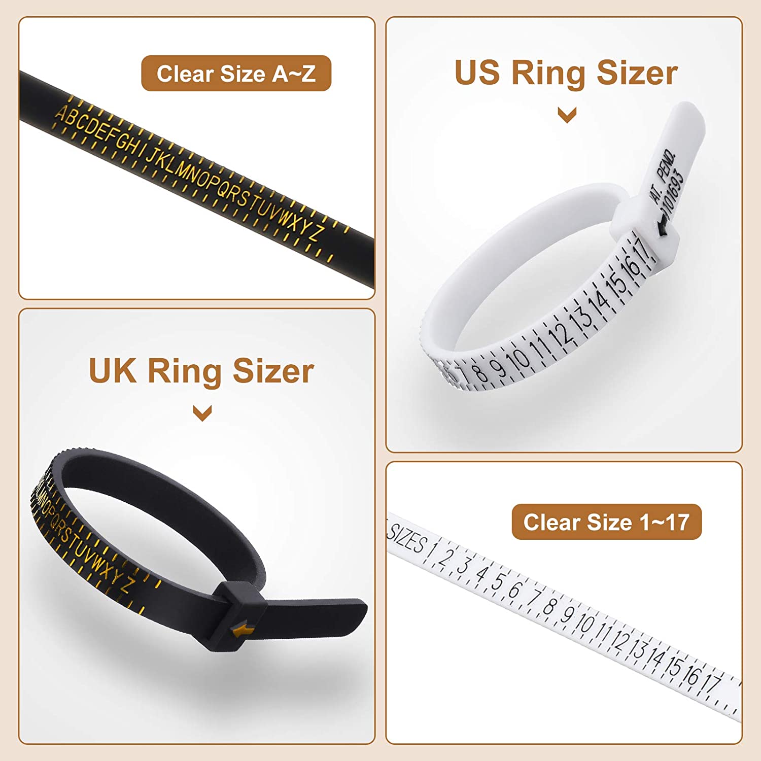 11 Pieces Of US UK Ring Mandre - Jewelry Making Table reseña y precio