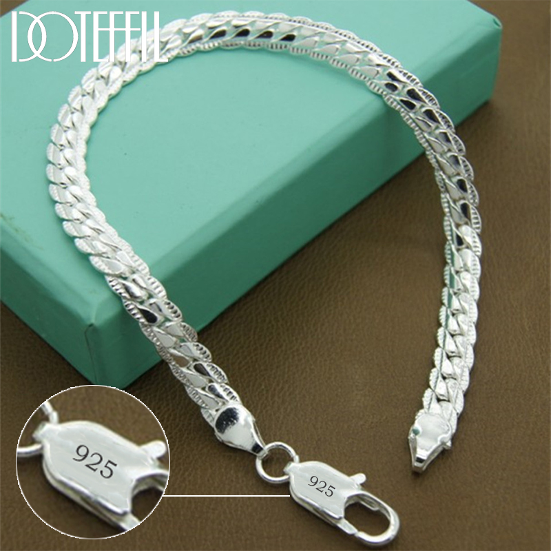 DOTEFFIL 925 Silver Bracelet 6 - Lobster Clasp Silver reseña y precio