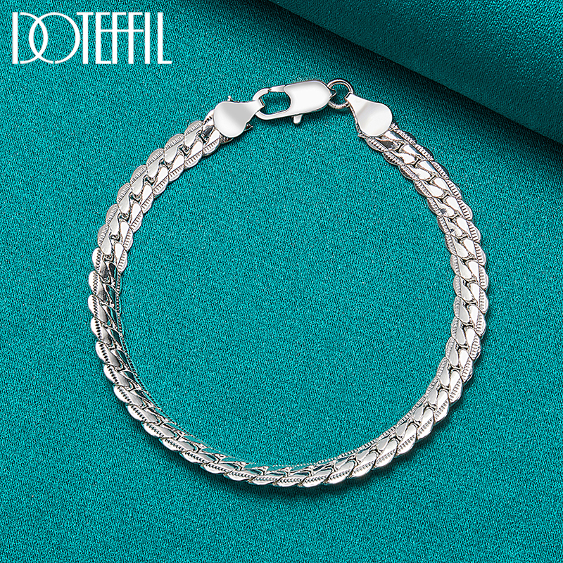 DOTEFFIL 925 Silver Bracelet 6 - Lobster Clasp Silver reseña y precio
