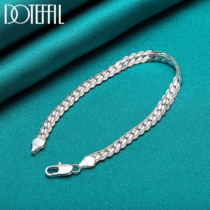DOTEFFIL 925 Silver Bracelet 6 - Lobster Clasp Silver reseña y precio