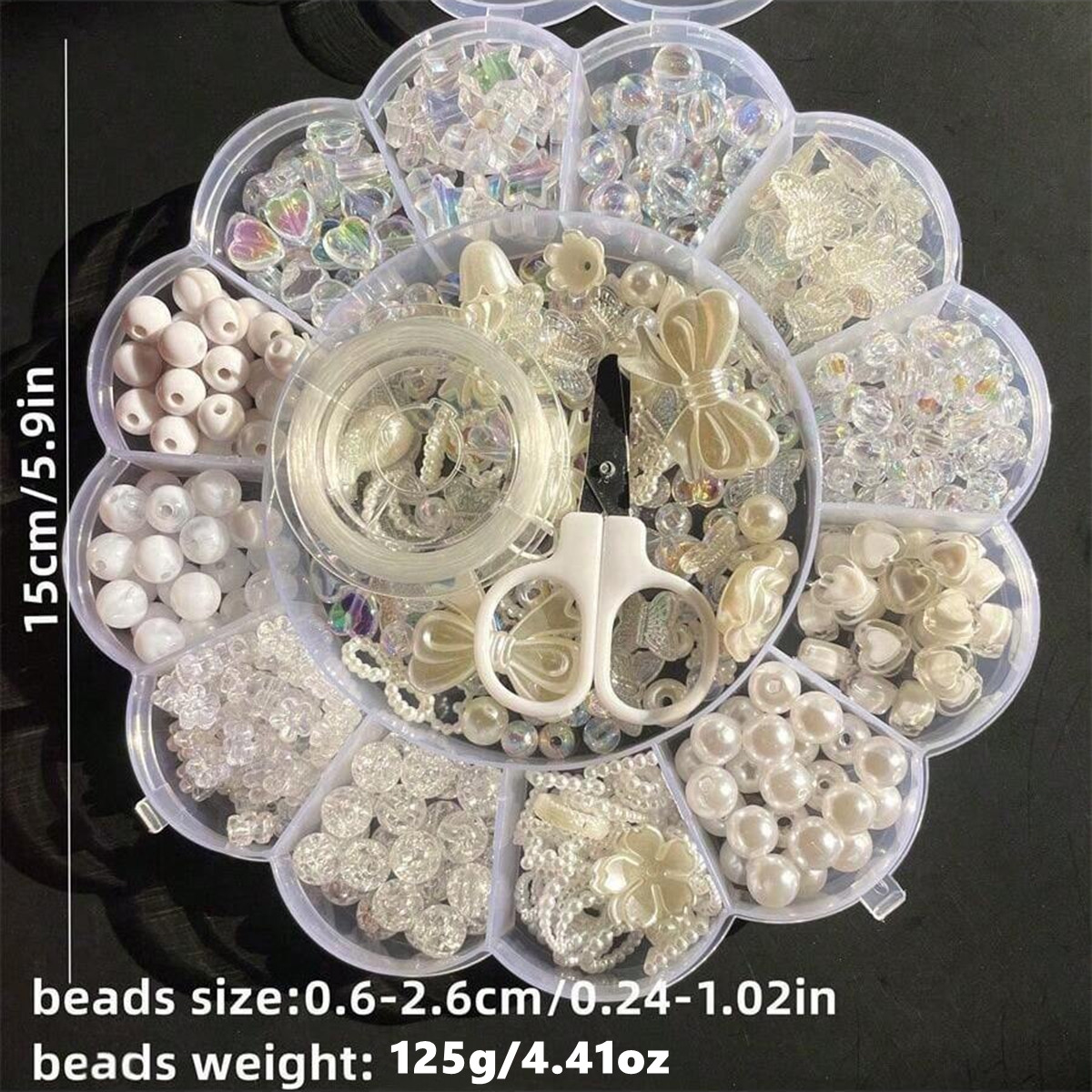 2Set/1Set 13 Grids Acrylic Flo - Jewelry Making Organizer Box reseña y precio
