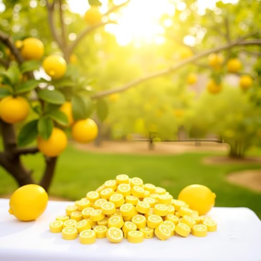 200Pcs Yellow Lemon Polymer Cl - Jewelry Making Charms reseña y precio