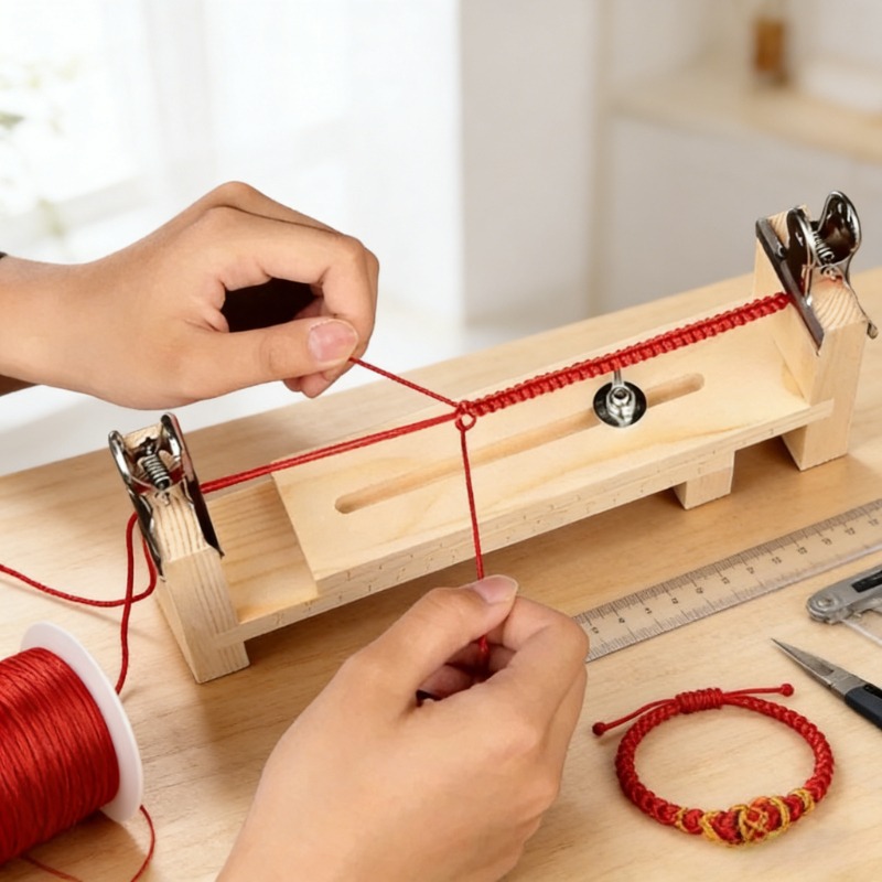 Solid Wood Bracelet Weaving Fi - Jewelry Making Table reseña y precio