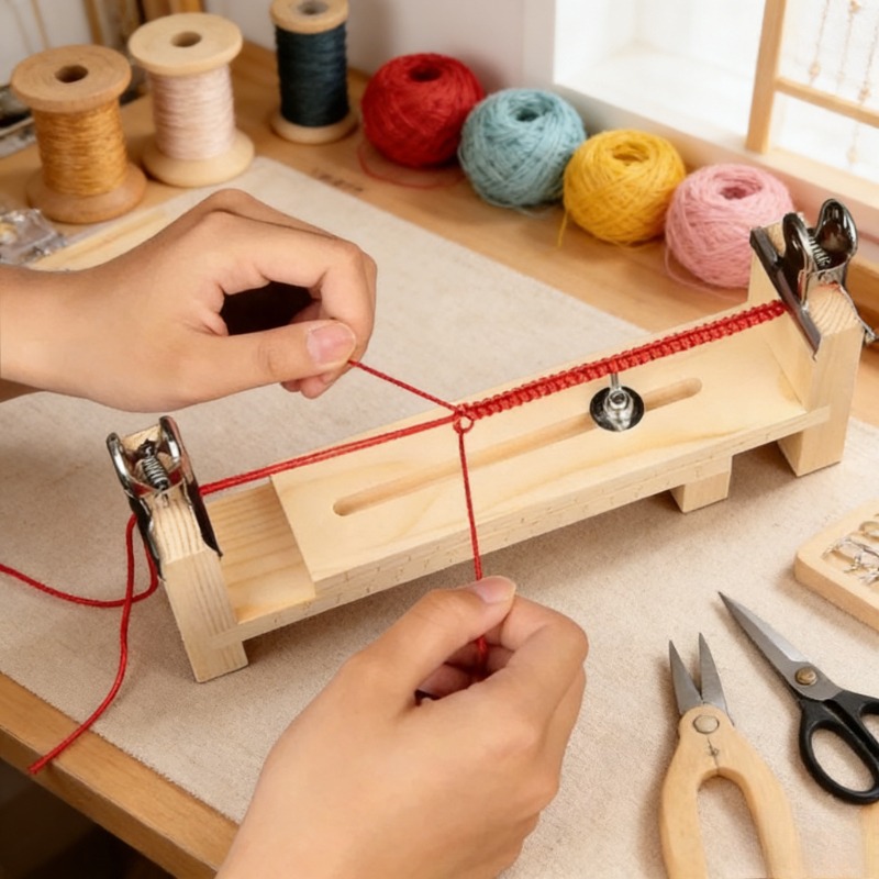Solid Wood Bracelet Weaving Fi - Jewelry Making Table reseña y precio