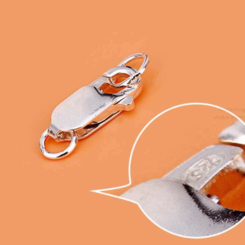 Genuine Real Pure Solid 925 St - Lobster Clasp Silver reseña y precio