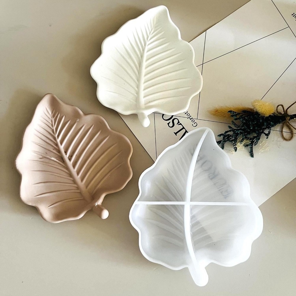 Leaf-shaped tray mold, leaf-sh - Jewelry Making Table reseña y precio