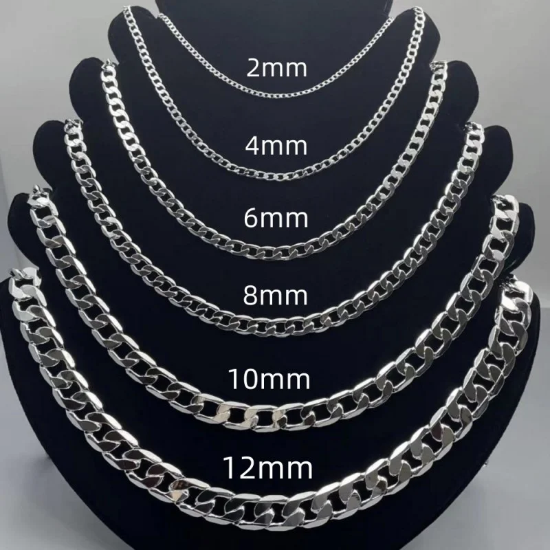 Men's 925 Sterling Silver Neck - Lobster Clasp Silver reseña y precio