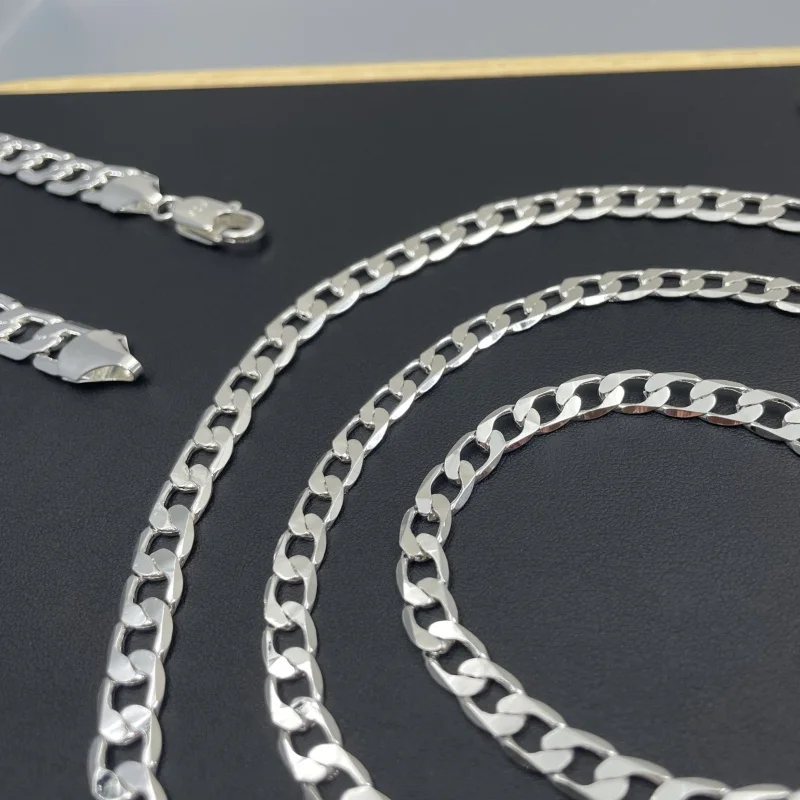 Men's 925 Sterling Silver Neck - Lobster Clasp Silver reseña y precio