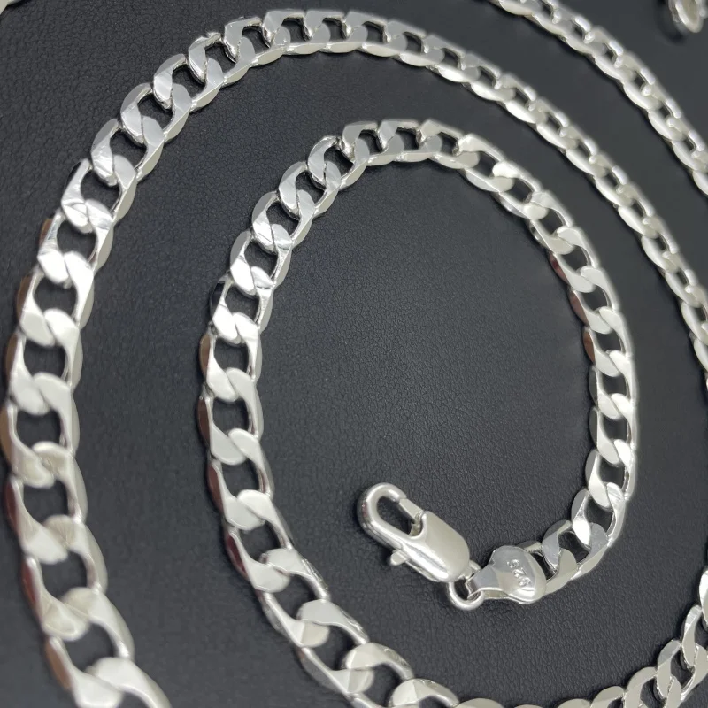 Men's 925 Sterling Silver Neck - Lobster Clasp Silver reseña y precio