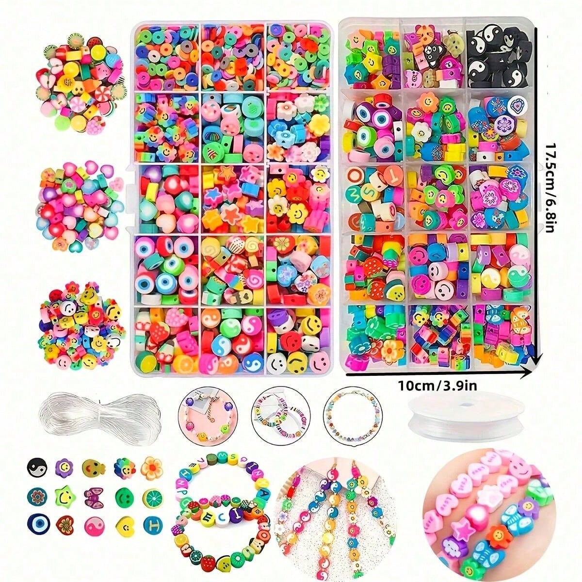 1450/1200/250pcs Polymer Clay  - Jewelry Making Organizer Box reseña y precio