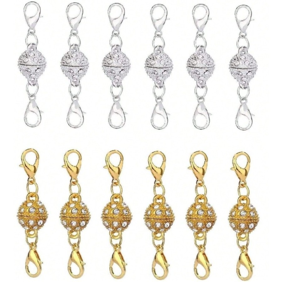 12-Piece Gold And Silver Rhine - Lobster Clasp Silver reseña y precio