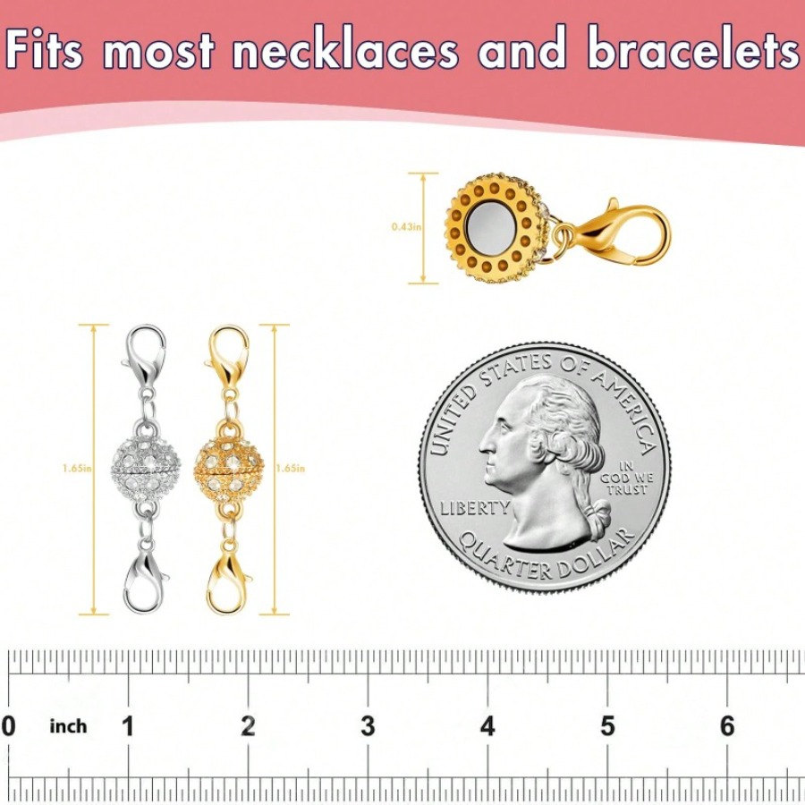 12-Piece Gold And Silver Rhine - Lobster Clasp Silver reseña y precio