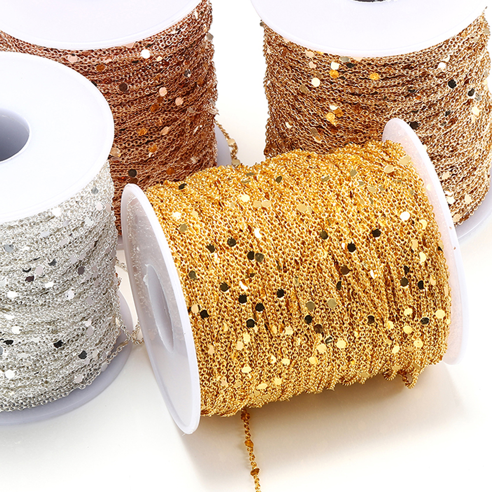 10Meters/Roll Sequins Chain Go - Chain Roll Cable reseña y precio