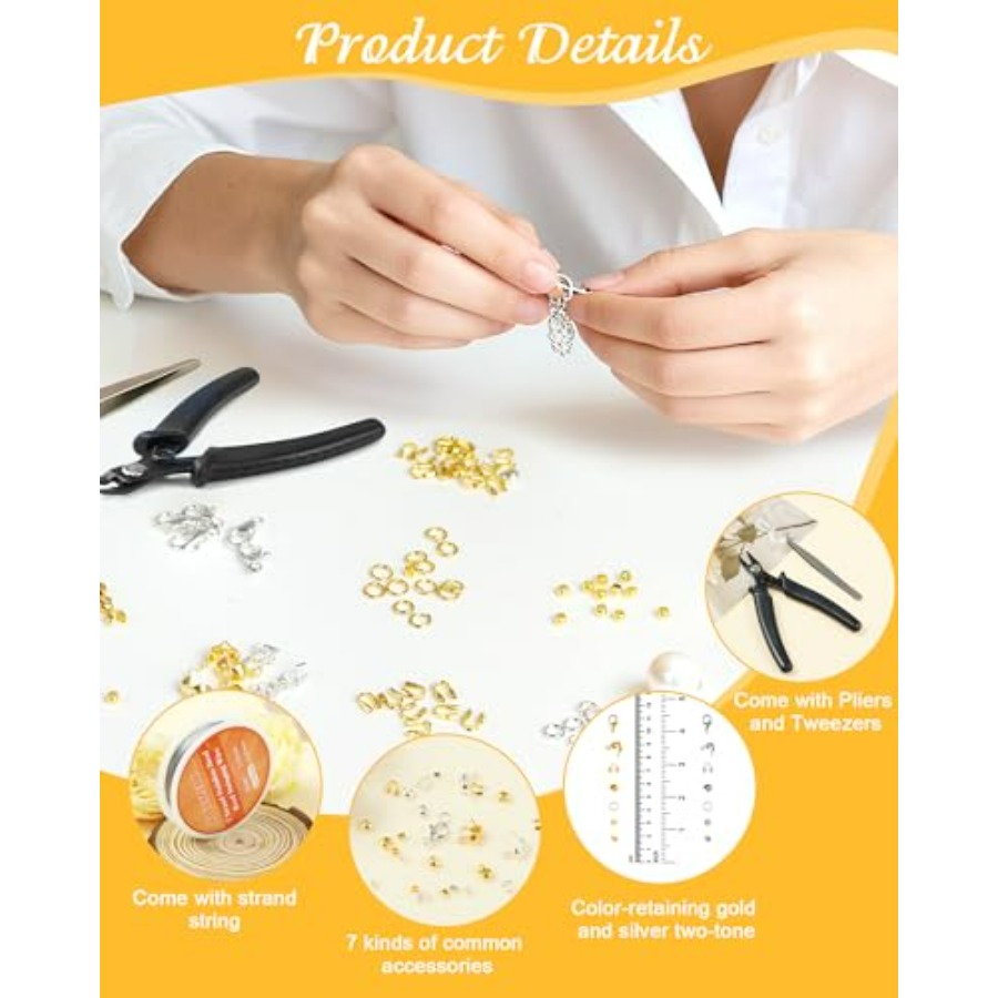 1950 Pcs Jewelry Making Cord E - Jewelry Making Organizer Box reseña y precio