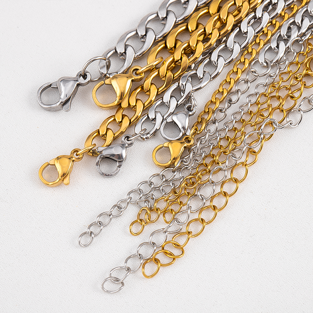 5pc 2pc Stainless Steel Adjust - Lobster Clasp Silver reseña y precio