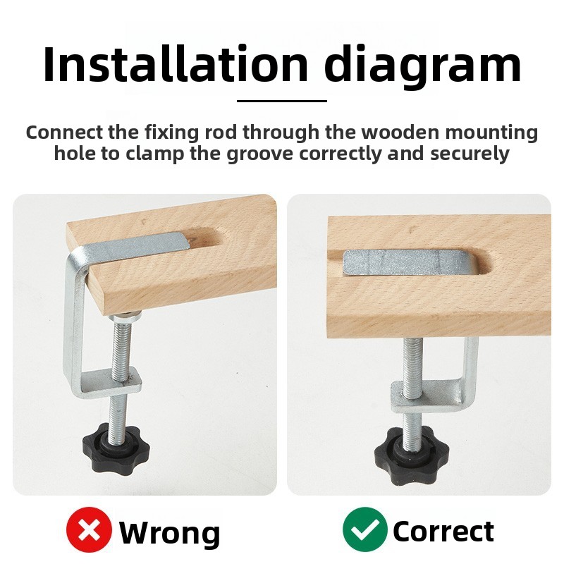 Clamp Type Wooden Clamp, Fixed - Jewelry Making Table reseña y precio