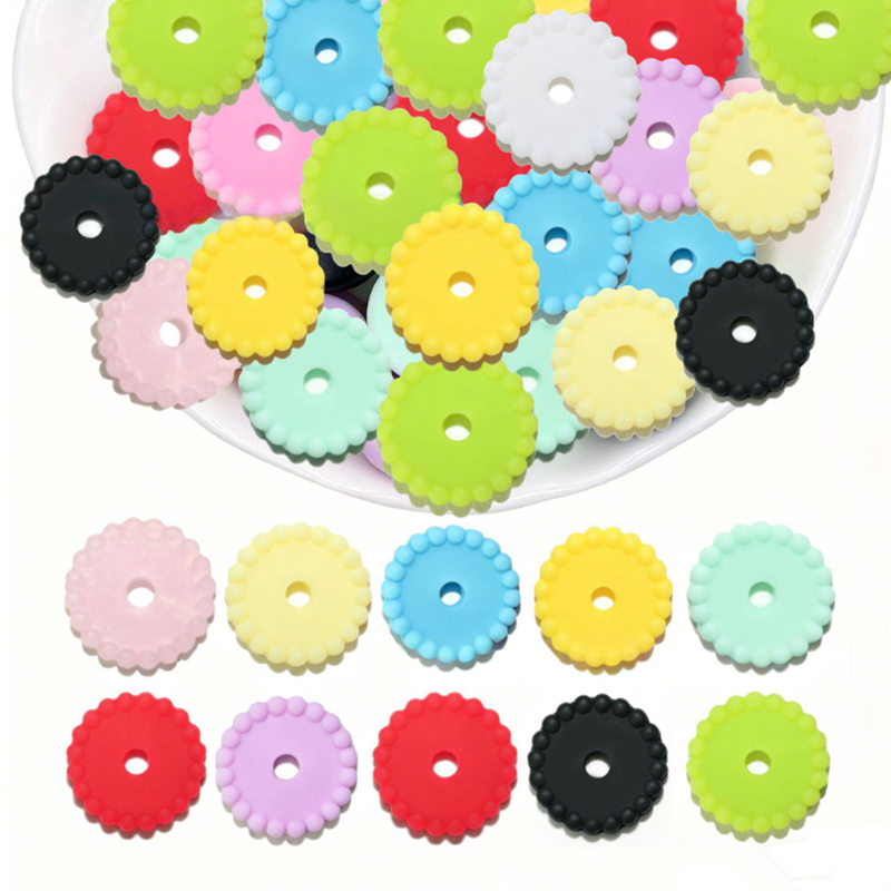 100pcs Gasket Silicone Beads 1 - Jewelry Making 3 Year Old reseña y precio