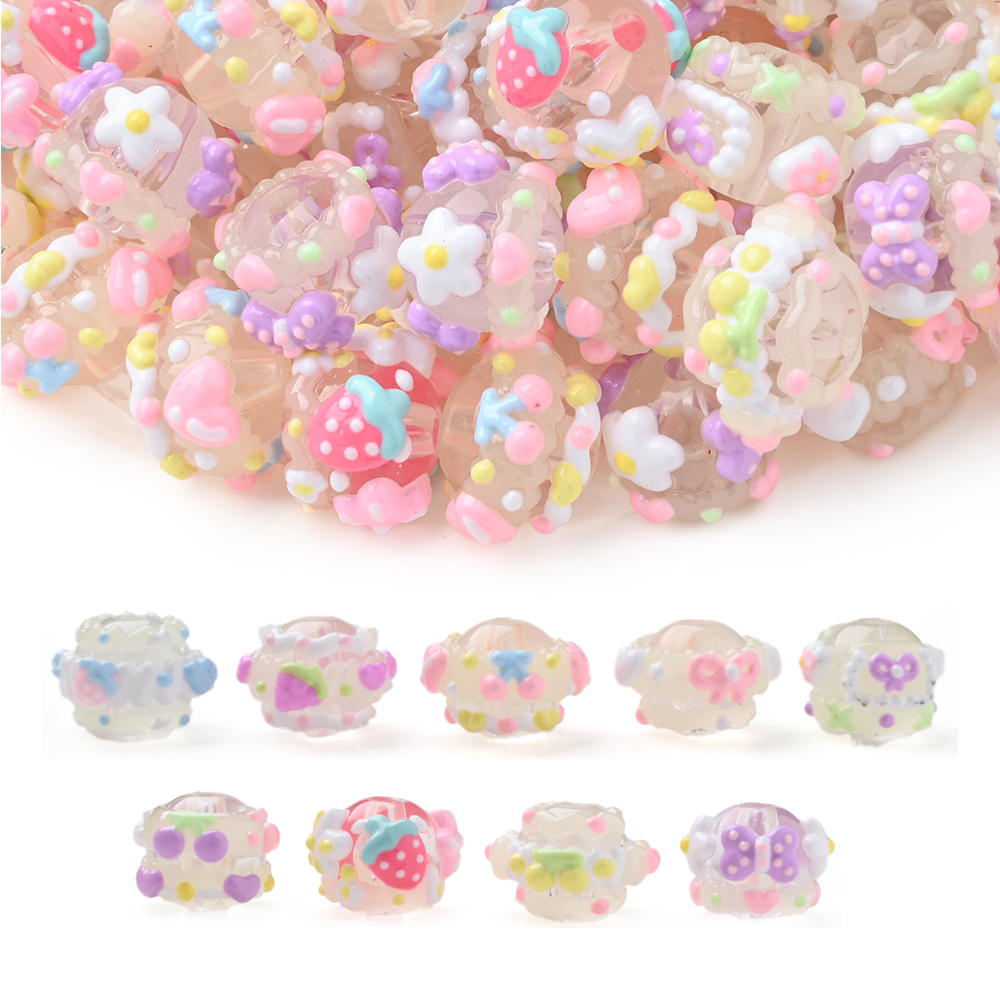 10Pcs 15mm Clear Round Beads H - Jewelry Making 3 Year Old reseña y precio