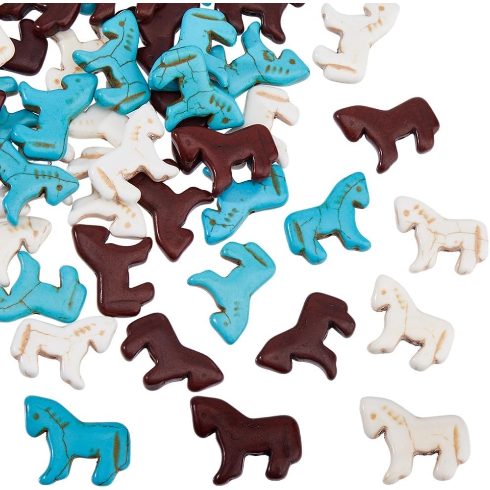 45pcs Synthetic Turquoise Bead - Jewelry Making Charms reseña y precio