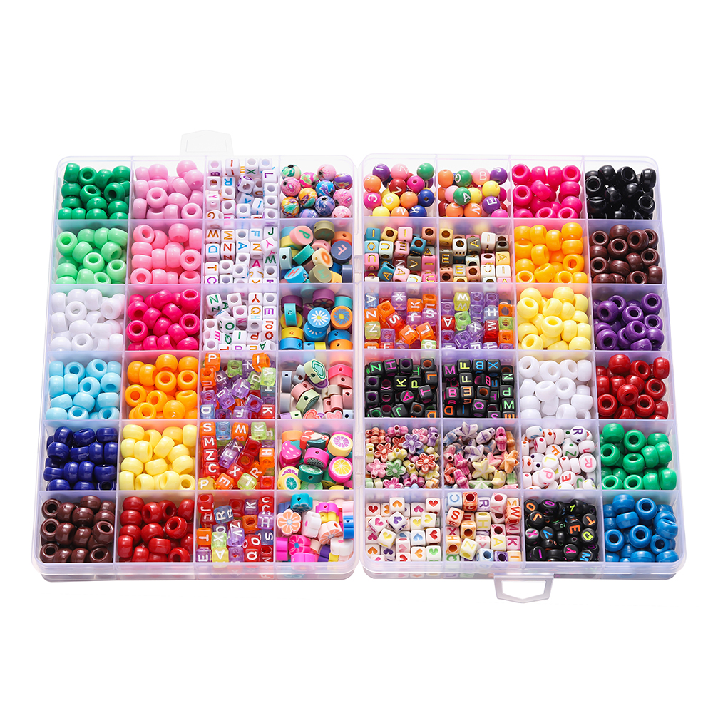 680pcs/Box Colorful Acrylic Po - Jewelry Making Organizer Box reseña y precio