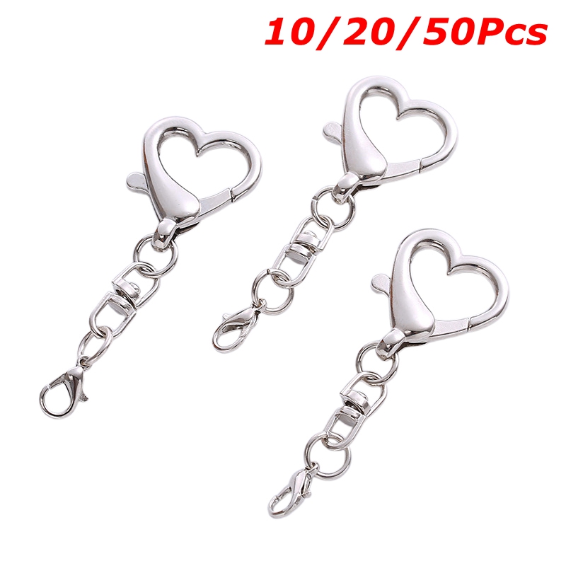 10/20/50Pieces Unique Alloy He - Lobster Clasp Silver reseña y precio