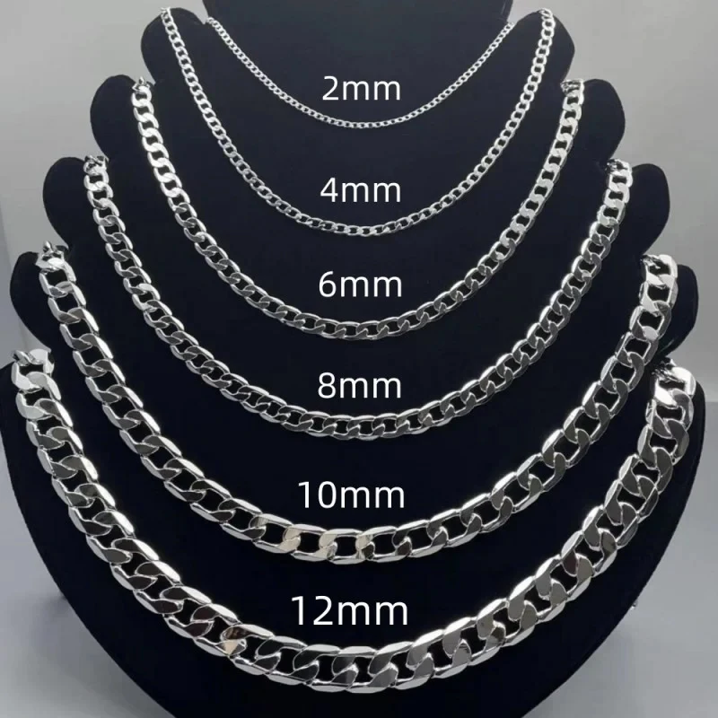 Men's 925 Sterling Silver Neck - Lobster Clasp Silver reseña y precio