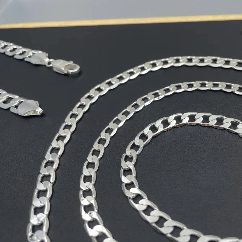 Men's 925 Sterling Silver Neck - Lobster Clasp Silver reseña y precio
