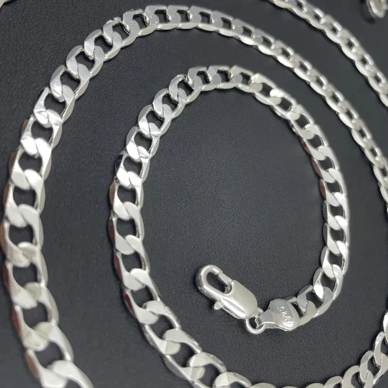 Men's 925 Sterling Silver Neck - Lobster Clasp Silver reseña y precio