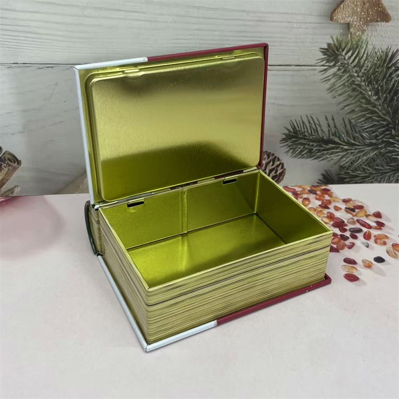 Random 1Pc Book Shaped Tin Box - Jewelry Making Journal reseña y precio