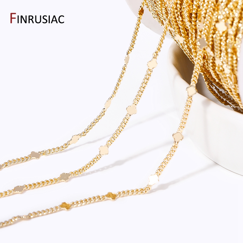 14K Gold Plated Brass Sequins  - Chain Roll Cable reseña y precio